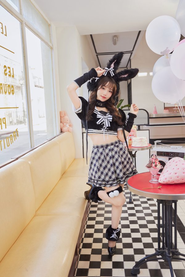 画像2: 【即日発送】ドーリーバニーアイドルセーラー【マリームーン】【ハロウィンコスプレ7点セット】【フリーサイズ/2カラー】[OF04]