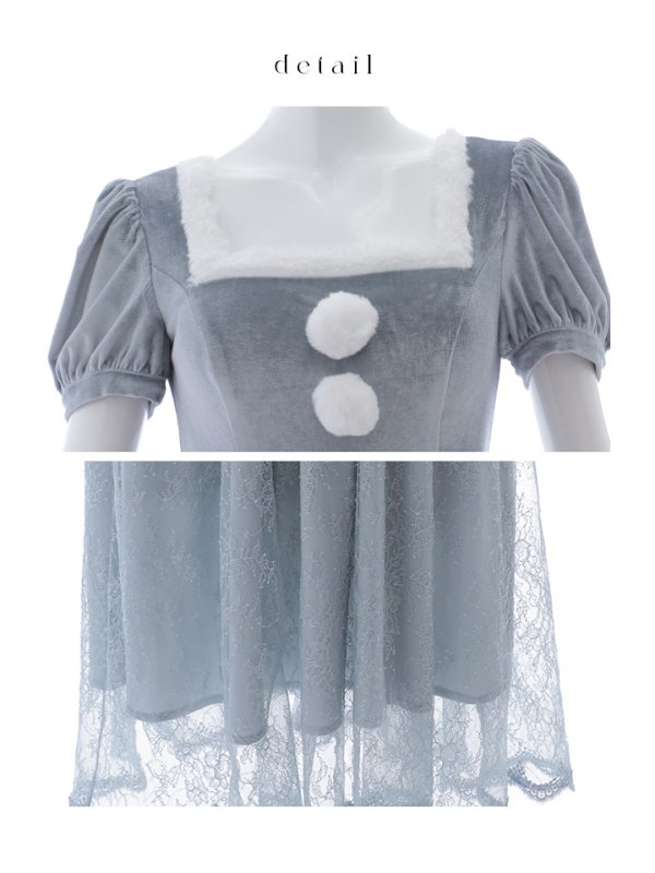 画像42: 【サンタセール！】【サンタコス 5点セット】【S-Mサイズ/2カラー】ベロアワンピースサンタ[YMT]