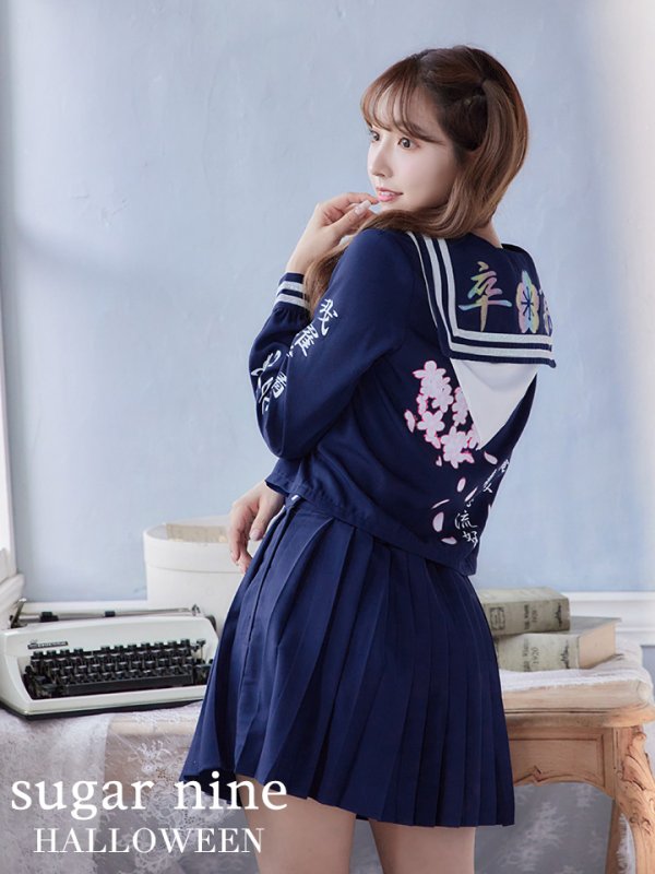 画像3: 【即日発送！】【ハロウィン】セーラー服JK/女子高生/セーラー服コスプレセット【ハロウィン3点セット】【S-Mサイズ/2カラー】[HC03]