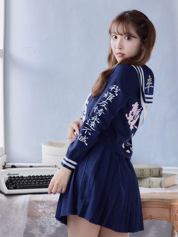 画像10: 【即日発送！】【ハロウィン】セーラー服JK/女子高生/セーラー服コスプレセット【ハロウィン3点セット】【S-Mサイズ/2カラー】[HC03]