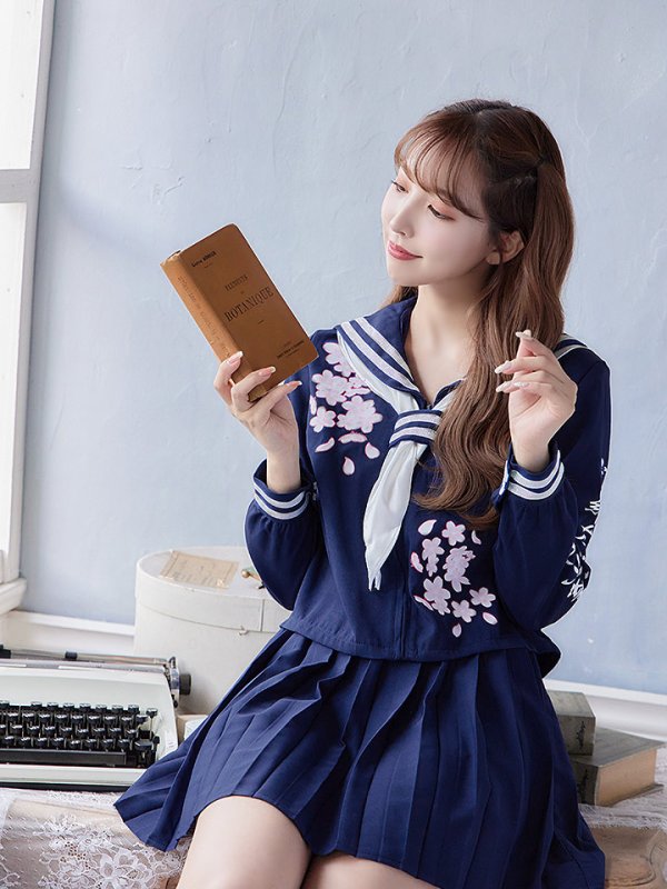 画像11: 【即日発送！】【ハロウィン】セーラー服JK/女子高生/セーラー服コスプレセット【ハロウィン3点セット】【S-Mサイズ/2カラー】[HC03]