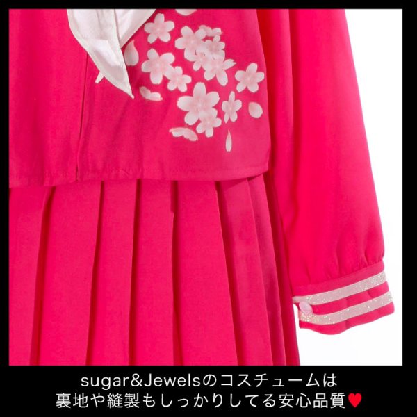 画像12: 【即日発送！】【ハロウィン】ピンクJK/女子高生/セーラー服コスプレセット【ハロウィン3点セット】【S-Lサイズ/1カラー】[HC02]