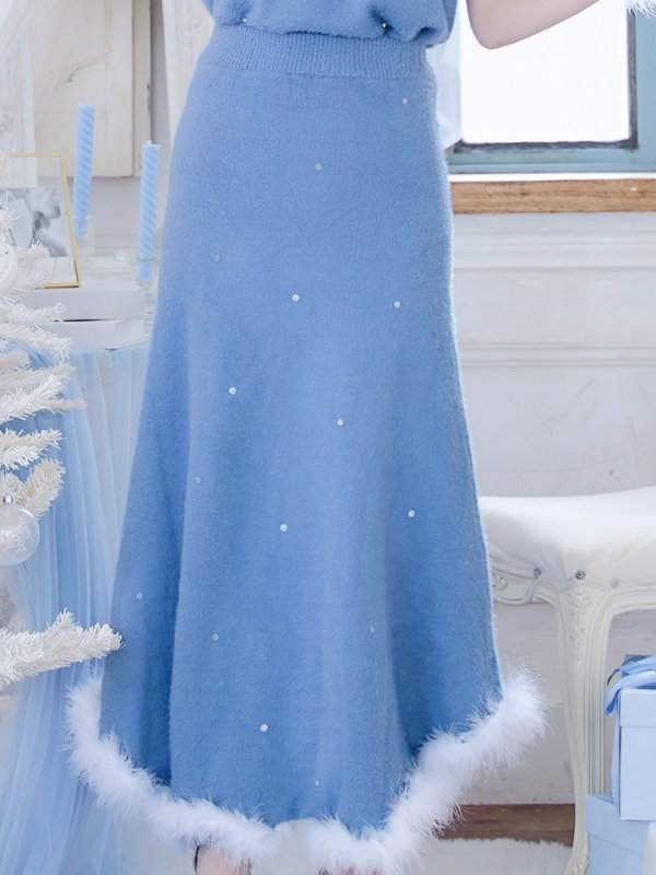 画像9: 【サンタセール！】【サンタコス 5点セット】【S-Lサイズ/2カラー】ビジューニットワンピースサンタコスプレ[YMT]