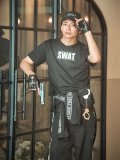 【値下げ！】【即日発送】SWATコスチューム 【コスプレ2点セット】【S-XXLサイズ/1カラー】(HC206-SV)[YMT]