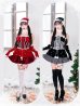 画像1: 【即日発送！】【クリスマスコスプレ6点セット】【Malymoon/マリームーン】スノークリスタルレースサンタ【フリーサイズ/2カラー】[OF03] (1)