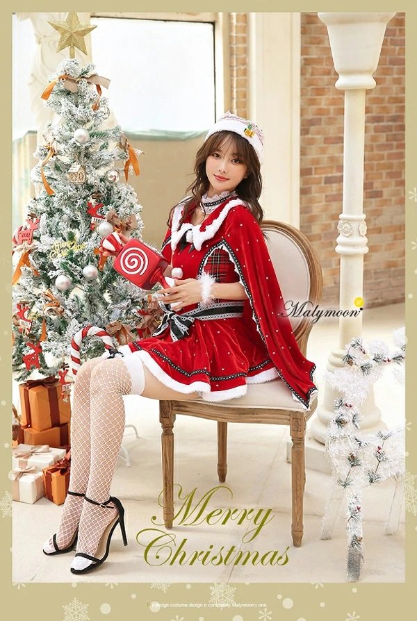 画像10: 【即日発送】【クリスマスコスプレ7点セット】【Malymoon/マリームーン】マントサンタクロース【フリーサイズ/1カラー】[YMT]
