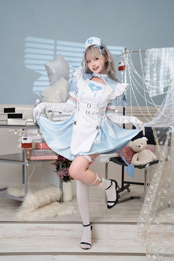 画像8: 【即日発送】デビルハーネスナース【マリームーン】【ハロウィンコスプレ9点セット】【フリーサイズ/2カラー】[HC03]