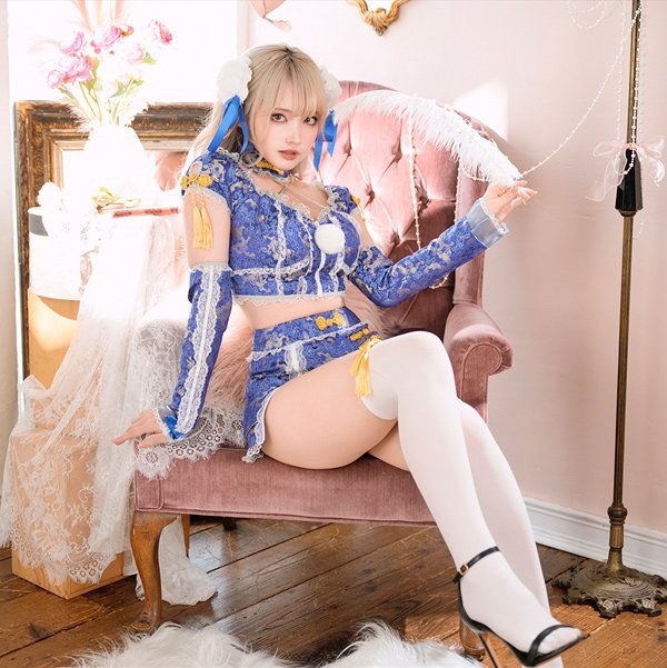 画像10: 【即日発送】ロマンスジッパーチャイナ【マリームーン】【ハロウィンコスプレ6点セット】【フリーサイズ/2カラー】[OF04]