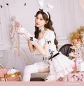 【即日発送】ダーリンレースホワイトバニー【マリームーン】【ハロウィンコスプレ10点セット】【フリーサイズ/1カラー】[YMT]