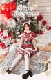 画像3: 【即日発送！】【クリスマスコスプレ6点セット】【Malymoon/マリームーン】チェックエンジェルサンタ【フリーサイズ/1カラー】[OF03] (3)