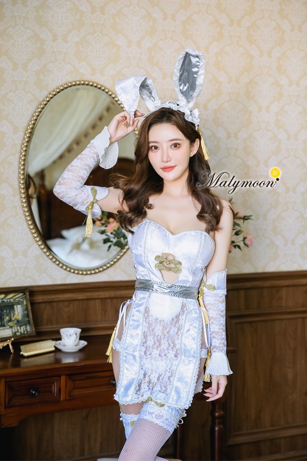 画像15: 【即日発送】チャイナバニーガール《高級コスランジェリー9点セット》【Dreamy Doll Premium/ドリーミードールプレミアム】【フリーサイズ/2カラー】[HC02]