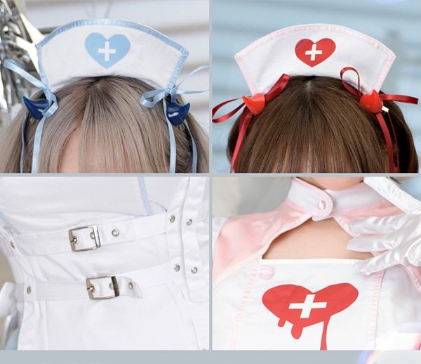 画像10: 【即日発送】デビルハーネスナース【マリームーン】【ハロウィンコスプレ9点セット】【フリーサイズ/2カラー】[HC03]