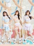 【即日発送】ハーネスポップギンガムチェックメイド【マリームーン】【ハロウィンコスプレ8点セット】【フリーサイズ/3カラー】[YMT]