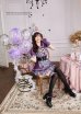 画像2: 【即日発送】ゴシックチェックメイドドレス【マリームーン】【ハロウィンコスプレ6点セット】【フリーサイズ/2カラー】[YMT] (2)