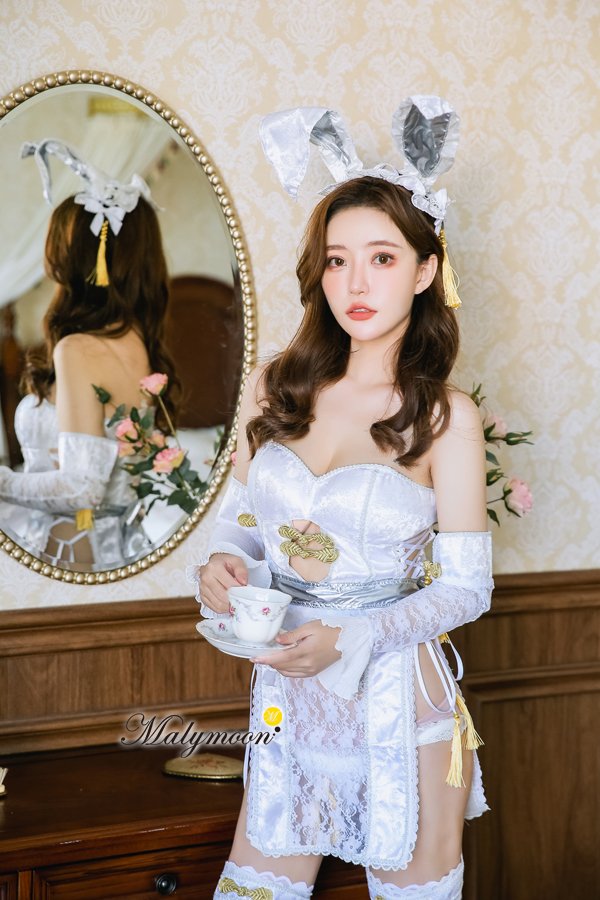 画像17: 【即日発送】チャイナバニーガール《高級コスランジェリー9点セット》【Dreamy Doll Premium/ドリーミードールプレミアム】【フリーサイズ/2カラー】[HC02]