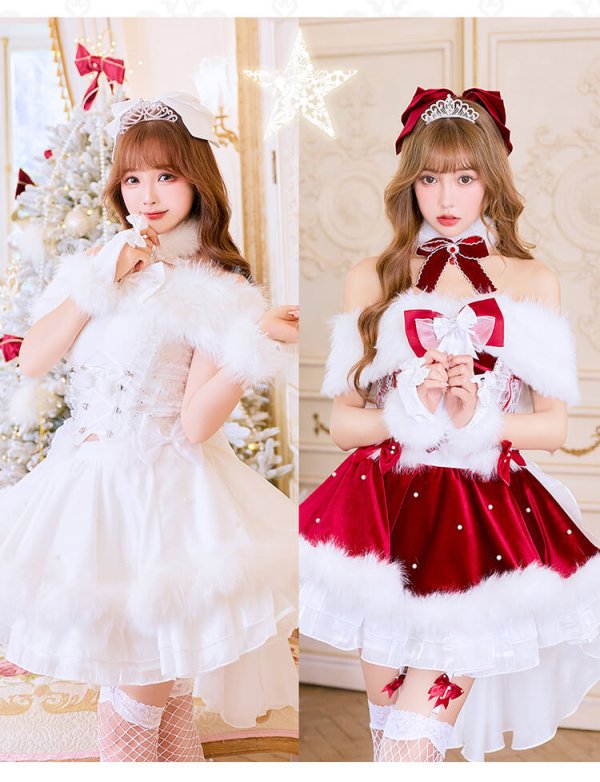 レッド：163cm / SMサイズ着用  ホワイト：163cm / SMサイズ着用