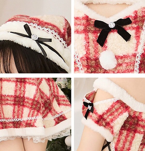 画像9: 【クリスマスコスプレ7点セット】【Malymoon/マリームーン】ホリデーチェックサンタ【フリーサイズ/1カラー】[OF03]