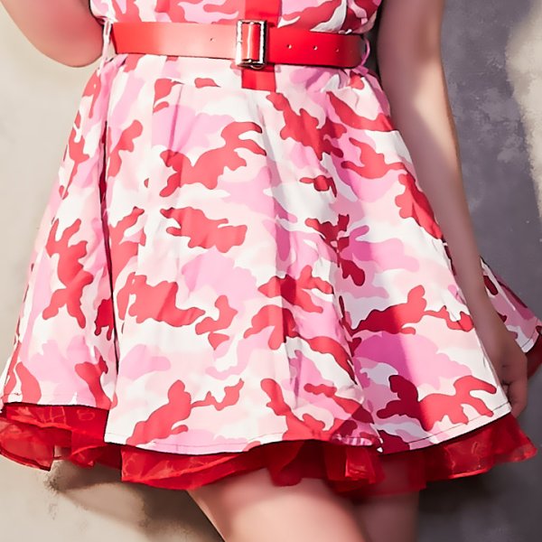 画像5: 【値下げ！】SALE！【ハロウィンコスプレ3点セット】ピンクアーミーワンピース【S-XLサイズ/1カラー】（STEE06 W）[HC02]