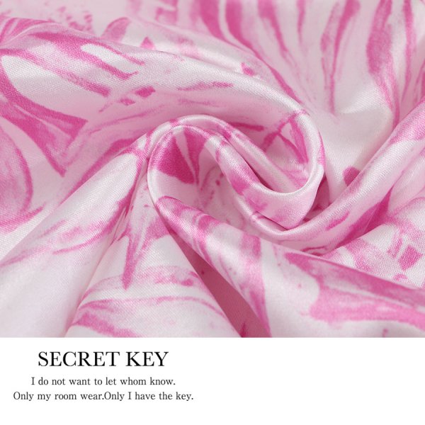 画像10: 【ルームウェア】リーフプリントサテンシャツパジャマ [HC02]