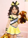 【即日発送】チアガール/ チアリーダーキッズ女の子用《ハロウィンコスプレ5点セット》【Malymoon/マリームーン】[HC03]
