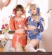 画像1: 【即日発送】ロマンスジッパーチャイナ【マリームーン】【ハロウィンコスプレ6点セット】【フリーサイズ/2カラー】[YMT] (1)