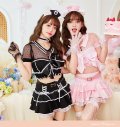 【即日発送】リボンキャットナース【マリームーン】【ハロウィンコスプレ8点セット】【フリーサイズ/2カラー】[YMT]