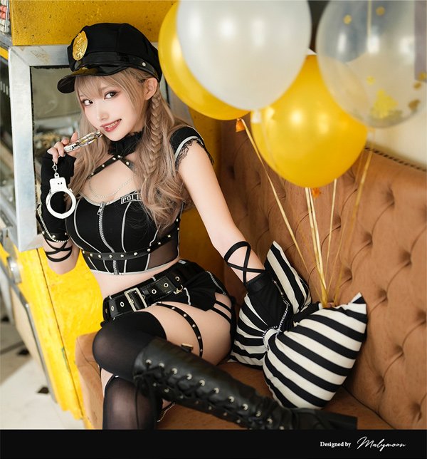 画像2: 【即日発送】シークレットポリス【マリームーン】【ハロウィンコスプレ11点セット】【フリーサイズ/1カラー】[YMT]