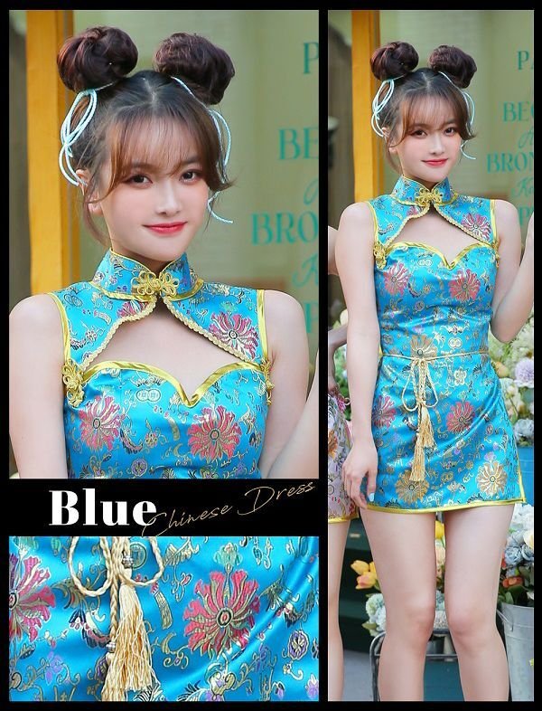 画像9: 【即日発送】セクシーチャイナドレス5カラー《ハロウィンコスプレ4点セット》【Malymoon/マリームーン】[HC03]