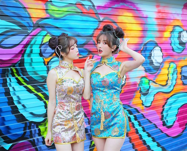 画像15: 【即日発送】セクシーチャイナドレス5カラー《ハロウィンコスプレ4点セット》【Malymoon/マリームーン】[HC03]