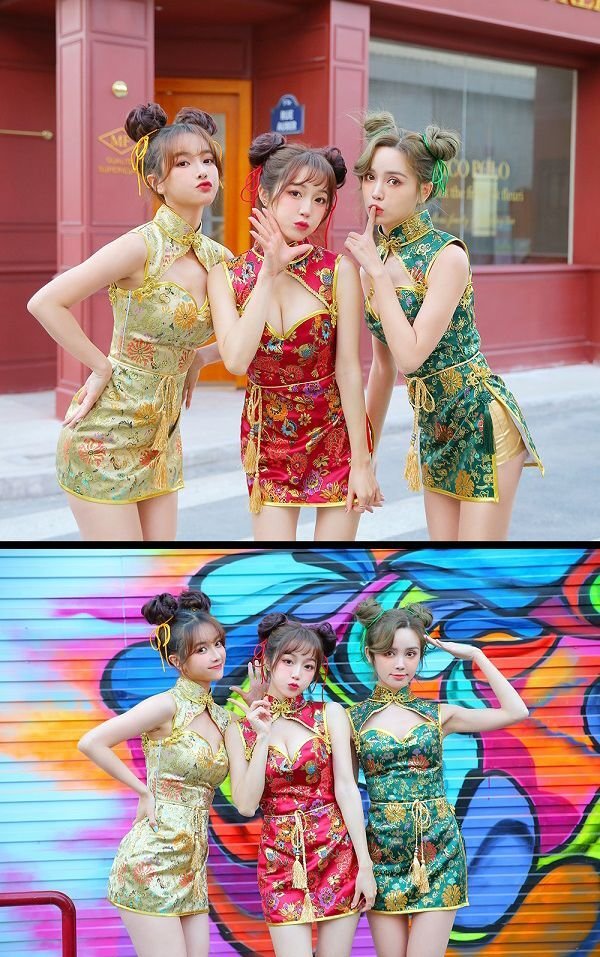 画像7: 【即日発送】セクシーチャイナドレス5カラー《ハロウィンコスプレ4点セット》【Malymoon/マリームーン】[HC03]