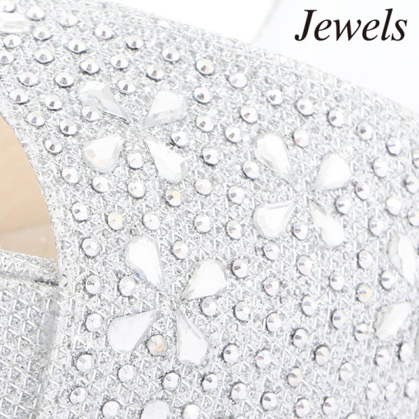 画像9: 再入荷!輝くビジューがぎっしり敷き詰められたRichな優秀ストラップサンダル☆[OF02]