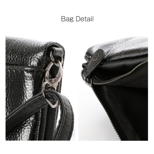 画像5: 合わせやすいブラックレザー2wayバッグ[OF04]