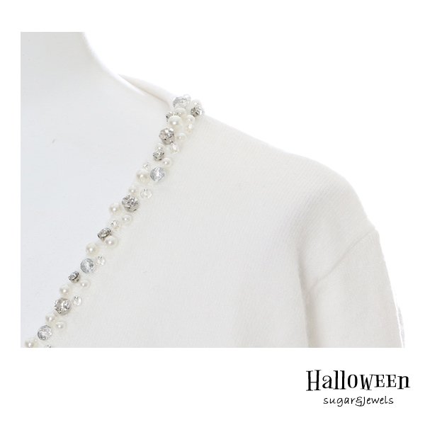 画像4: 【SALE!!】【ハロウィン小物】ビジューデザインカーディガン[HC02]