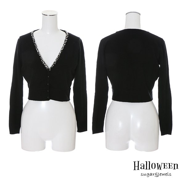 画像3: 【SALE!!】【ハロウィン小物】ビジューデザインカーディガン[HC02]