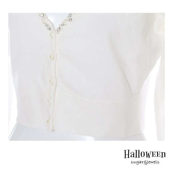画像5: 【SALE!!】【ハロウィン小物】ビジューデザインカーディガン[HC02]