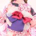 画像7: 【浴衣SALE】SALE!【浴衣】小花桜模様浴衣セット（Yheko030WH/Yhimo201/19obi-7/CG-17-P）[OF01]