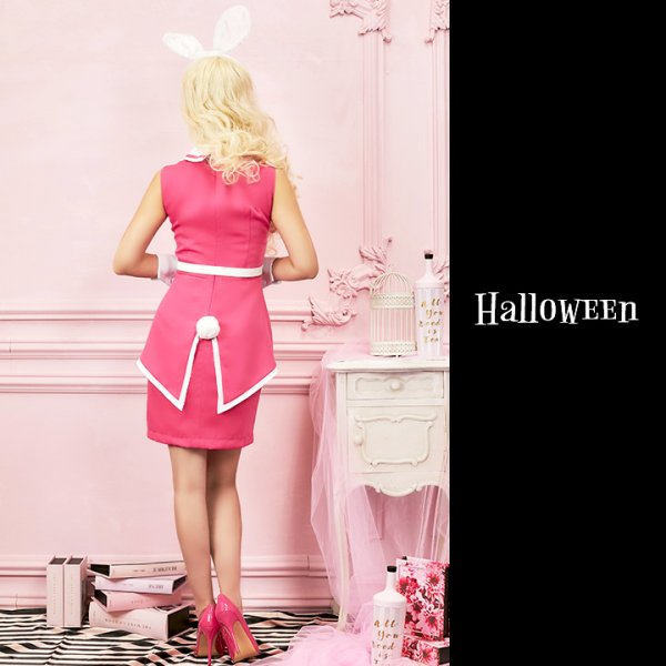 画像4: 【アウトレット】【ハロウィンコスプレ】ピンクドールバニー【S-XLサイズ/1カラー】[OF01]