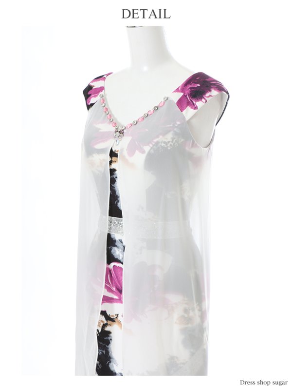 画像9: 値下げ！シフォン/フラワープリント/ストレッチ/キャバドレス/ミニドレス SU [HC02]【OG】