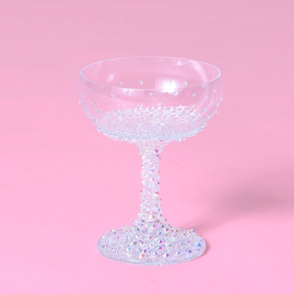 画像6: 【雑貨:グラス】【sugarシャンパングラス】キラキラと光るビジューが散りばめられたシャンパングラス【HC02】