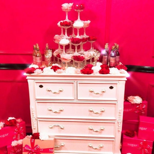 画像5: 【雑貨:グラス】【sugarシャンパングラス】キラキラと光るビジューが散りばめられたシャンパングラス【HC02】