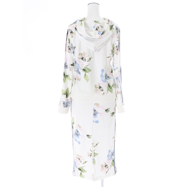 画像10: 【ルームウェア：セットアップ】SALEサイドライン×フラワーパーカー/ジャージ/スウェット/部屋着/パジャマ/ロングスカート / セットアップルームウェア[HC02]