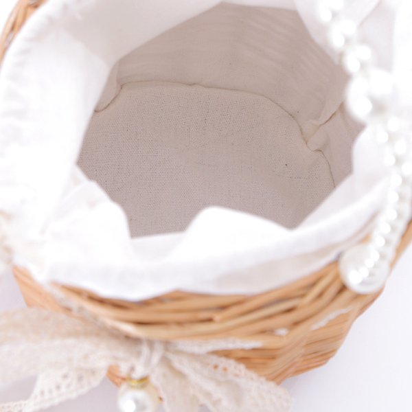 画像4: 【即日発送】パールハンドルラウンドカゴバッグ【YMT】