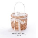 パールハンドルラウンドカゴバッグ【YMT】