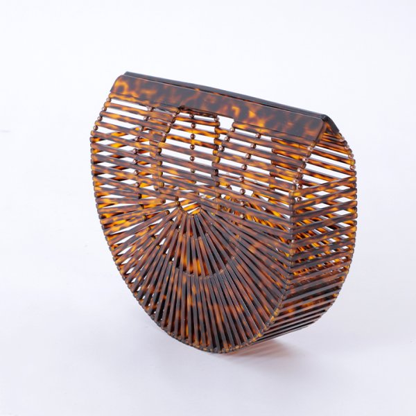 画像3: 【即日発送】べっ甲ハーフラウンドバッグ【YMT】