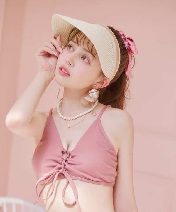 画像2: 【即日発送】【ビキニ】【水着小物：帽子】サンバイザー[YMT]