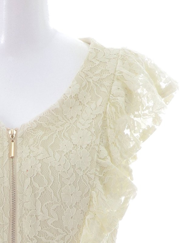 画像24: マーメイドワンピースドレス/花柄刺繍レース/フリル/谷間見せ/背中隠し/ミディアムドレス/キャバドレス【S-Lサイズ/4カラー】[OF01-X]【SB】dzw