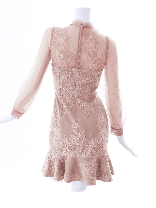 画像26: 新色登場!花柄刺繍レースドレス/マーメイド/フロントファスナー/ノースリーブ/ウエスト魅せ/肌魅せ/谷間見せ/ミニドレス/キャバドレス【S-XLサイズ/4カラー】[OF01-X] 【SB】dzw