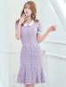 画像1: SALE!総レースマーメイドワンピースドレス/パール/胸元隠し/背中隠し/ミディアムドレス/マーメイド/キャバドレス【S-Lサイズ/2カラー】[OF04-X] 【SB】dzw (1)