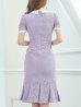 画像6: SALE!総レースマーメイドワンピースドレス/パール/胸元隠し/背中隠し/ミディアムドレス/マーメイド/キャバドレス【S-Lサイズ/2カラー】[OF04-X] 【SB】dzw
