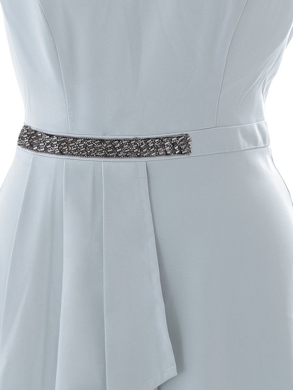 画像25: SALE!【Glera/グレイラ】ノースリーブワンピースドレス/アシメスカート/ビジュー/胸元隠し/背中隠し/ミディアムドレス/キャバドレス【M-XLサイズ/2カラー】[HC02]【SB】dzw